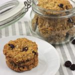 Vločkové sušenky s citrónem a brusinkami