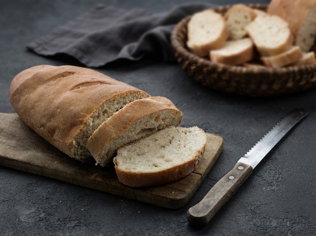 Domácí chlebíčková veka s celozrnnou moukou