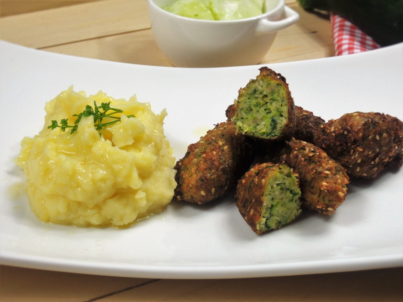 Cuketové krokety se sýrem
