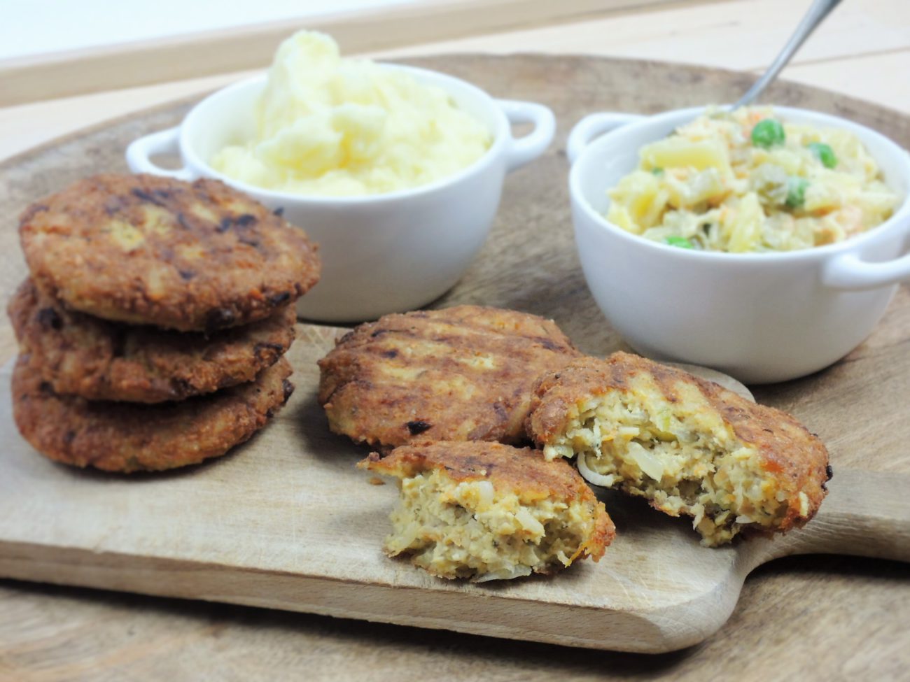 Vegetariánské karbanátky z tofu a tempehu