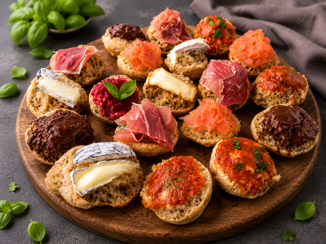 Chlebové „párty“ muffiny