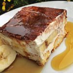 Banánový dezert s mascarpone a javorovým sirupem
