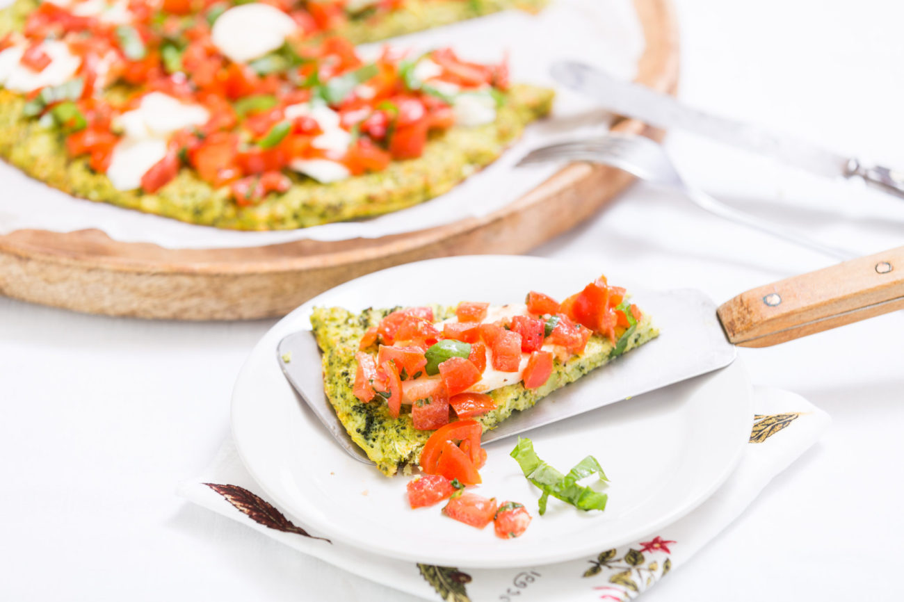 Bezlepková brokolicová pizza s italskou oblohou