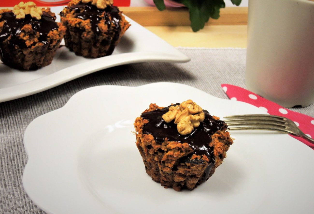 Mrkvové muffiny z jemných ovesných vloček