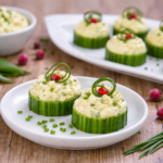 Okurkové kanapky s vajíčkovou pomazánkou