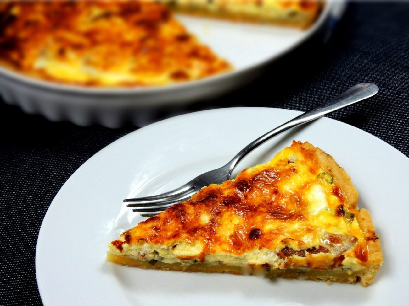 Quiche s modrým sýrem