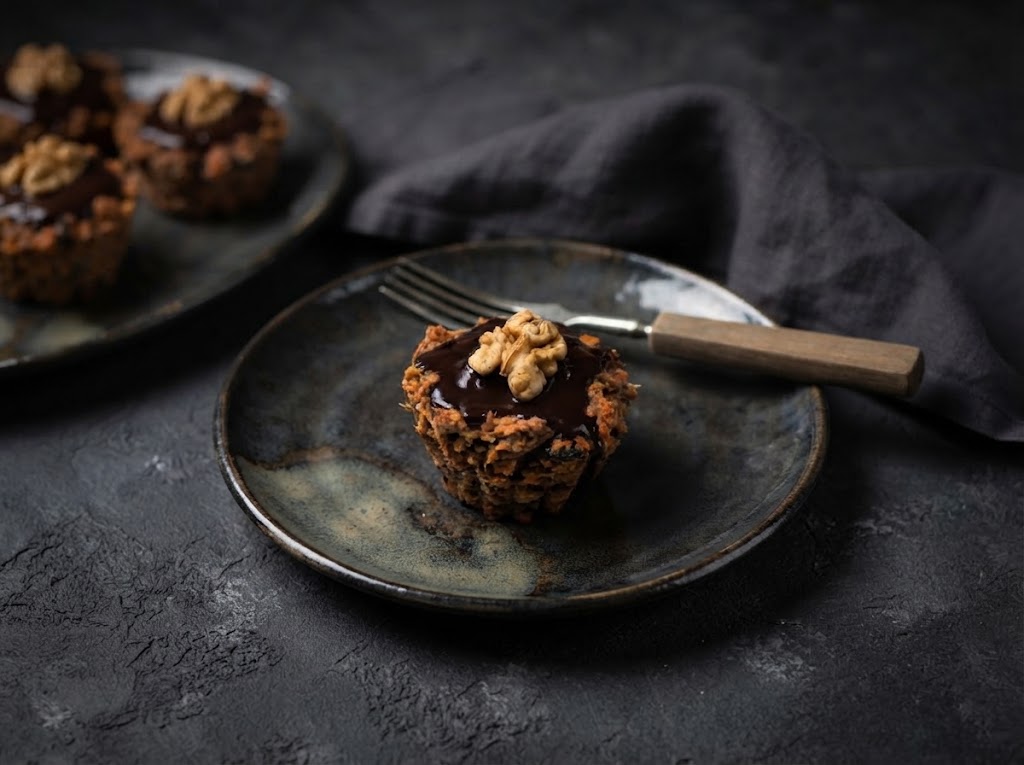 Mrkvové muffiny z jemných ovesných vloček
