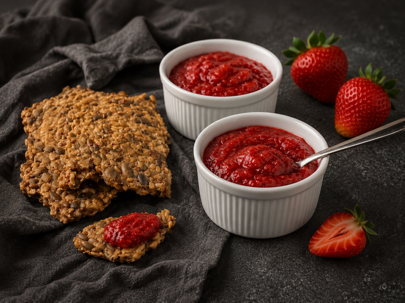 RAW jahodová „marmeláda“