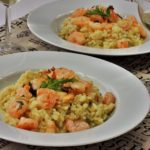 Krémové risotto s krevetkami