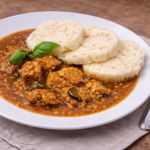 Vegetariánská znojemská z uzeného tempehu