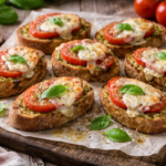 Italské toustíky s rajčaty a mozzarellou