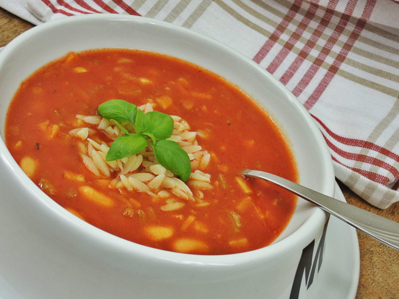 Minestrone s bílými fazolemi