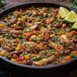 Mexický kotlík s hlívou ústřičnou a bramborovou kaší