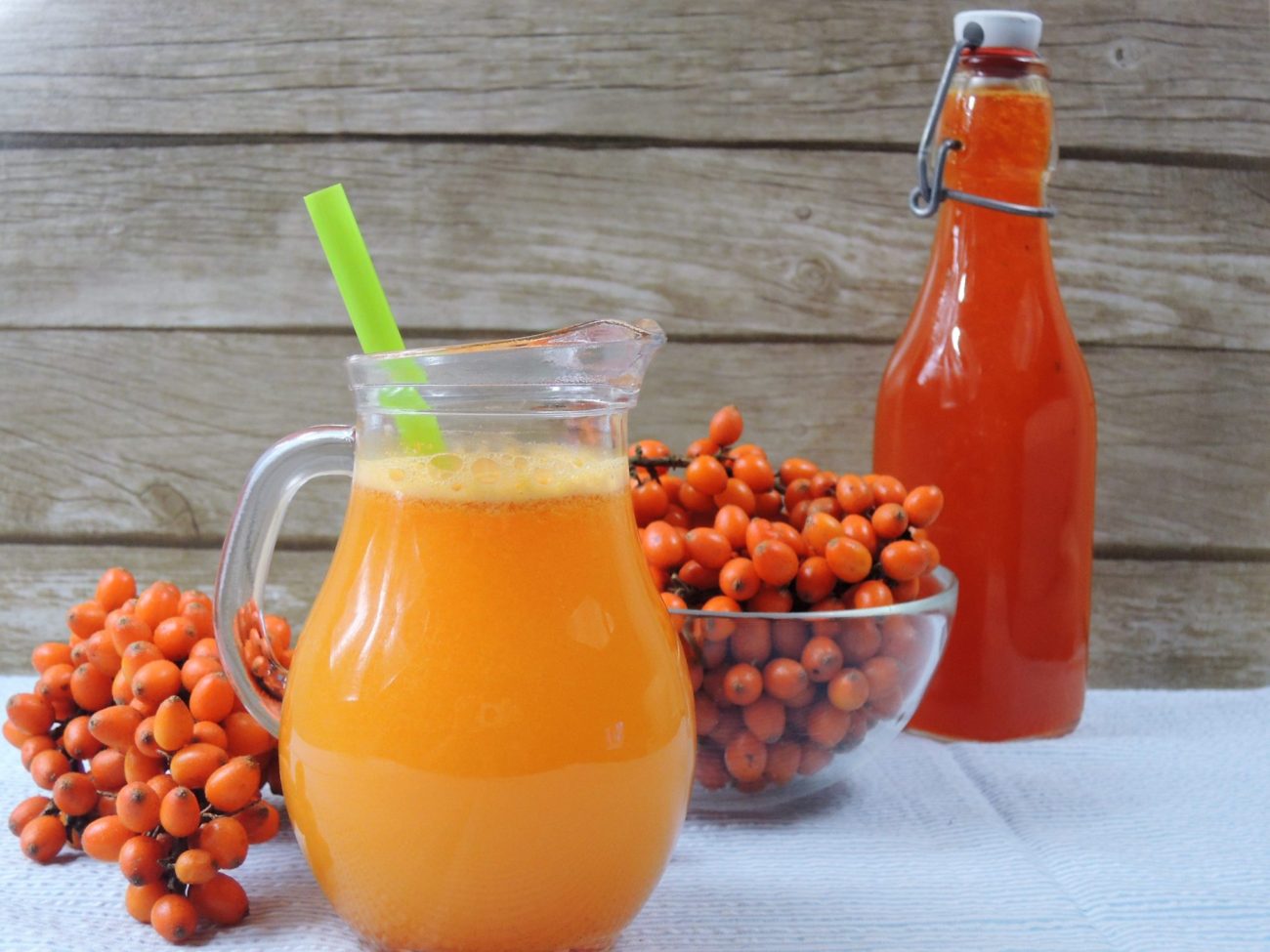 Rakytníkový sirup zastudena