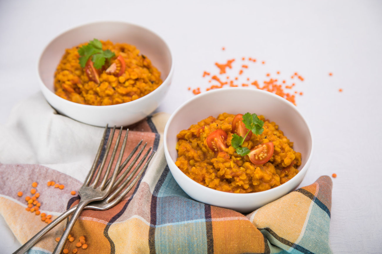 Yellow dal – kari z červené čočky