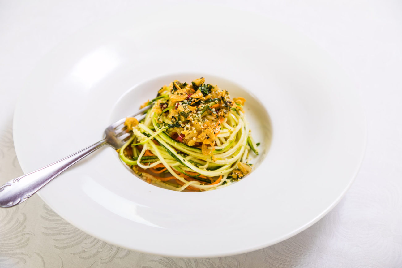 Zeleninové aglio olio