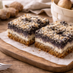 Tvaroho-makový koláč bez mouky