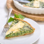 Quiche s kopřivovo-špenátovou náplní