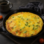 Frittata s cuketou a hráškem