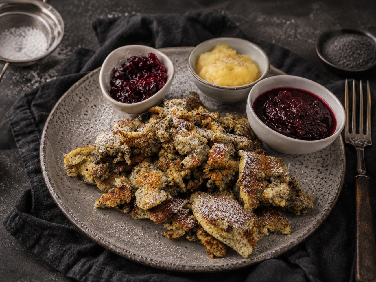 Makový trhanec – kaiserschmarrn
