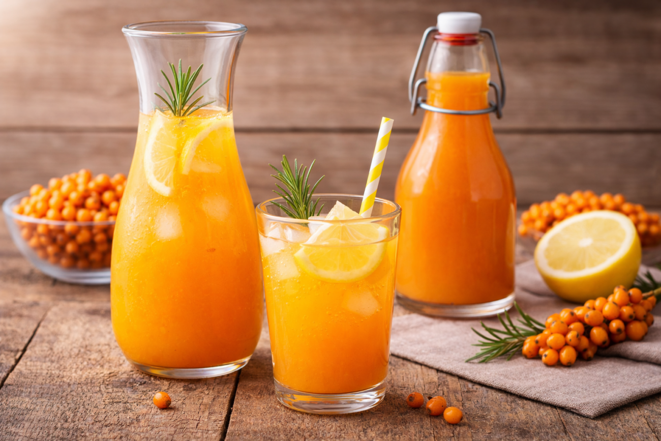 Rakytníkový sirup zastudena