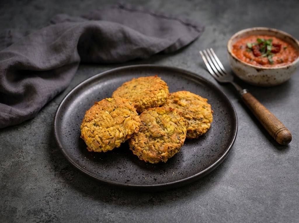 Tofu karbanátky s rajčatovým dipem