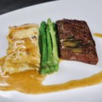 Flank steak s gratinovanými brambory