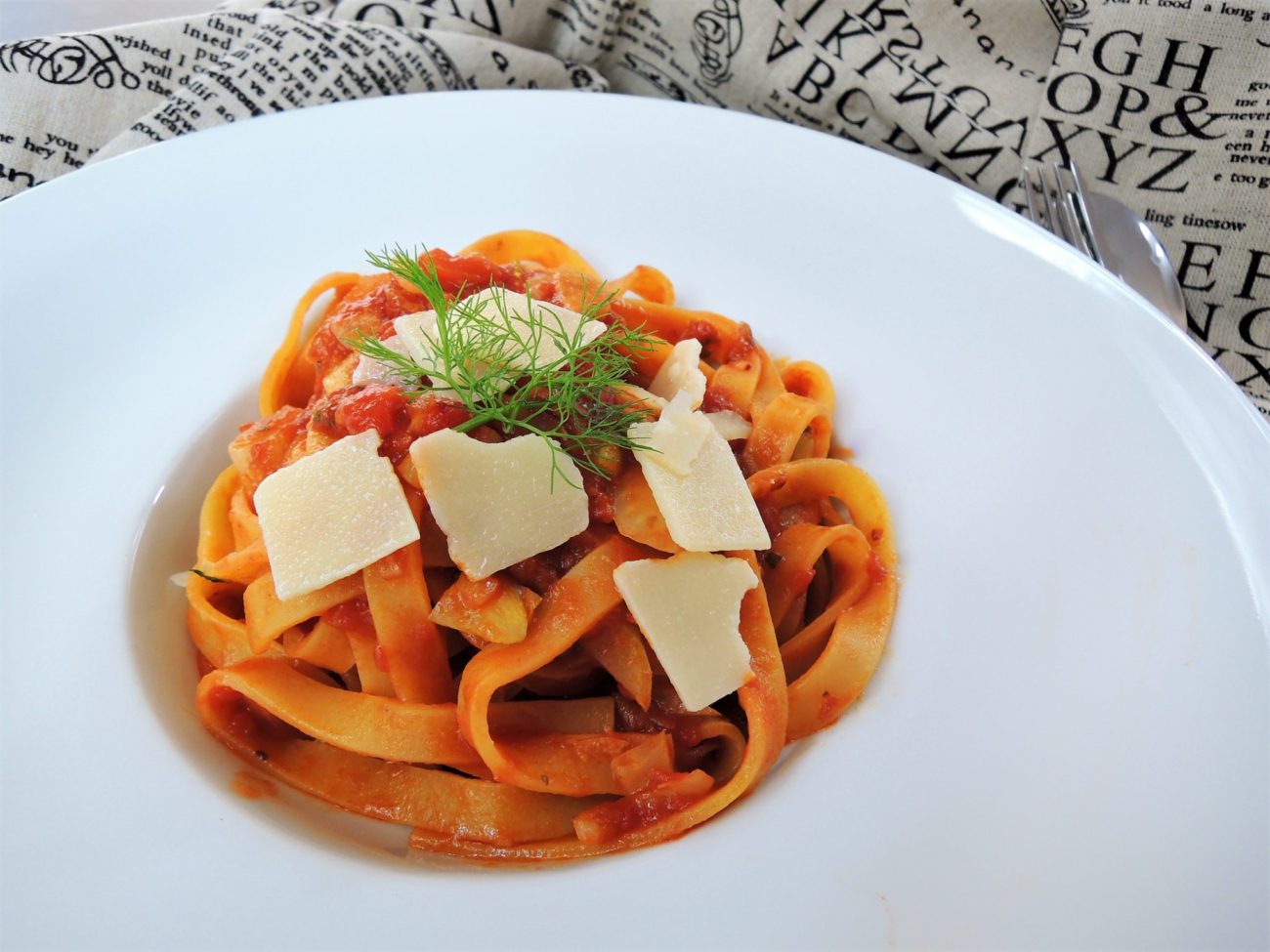 Tagliatelle s fenyklovou omáčkou