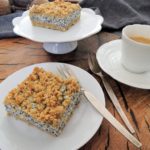 Crumble řezy s tvarohem a mákem