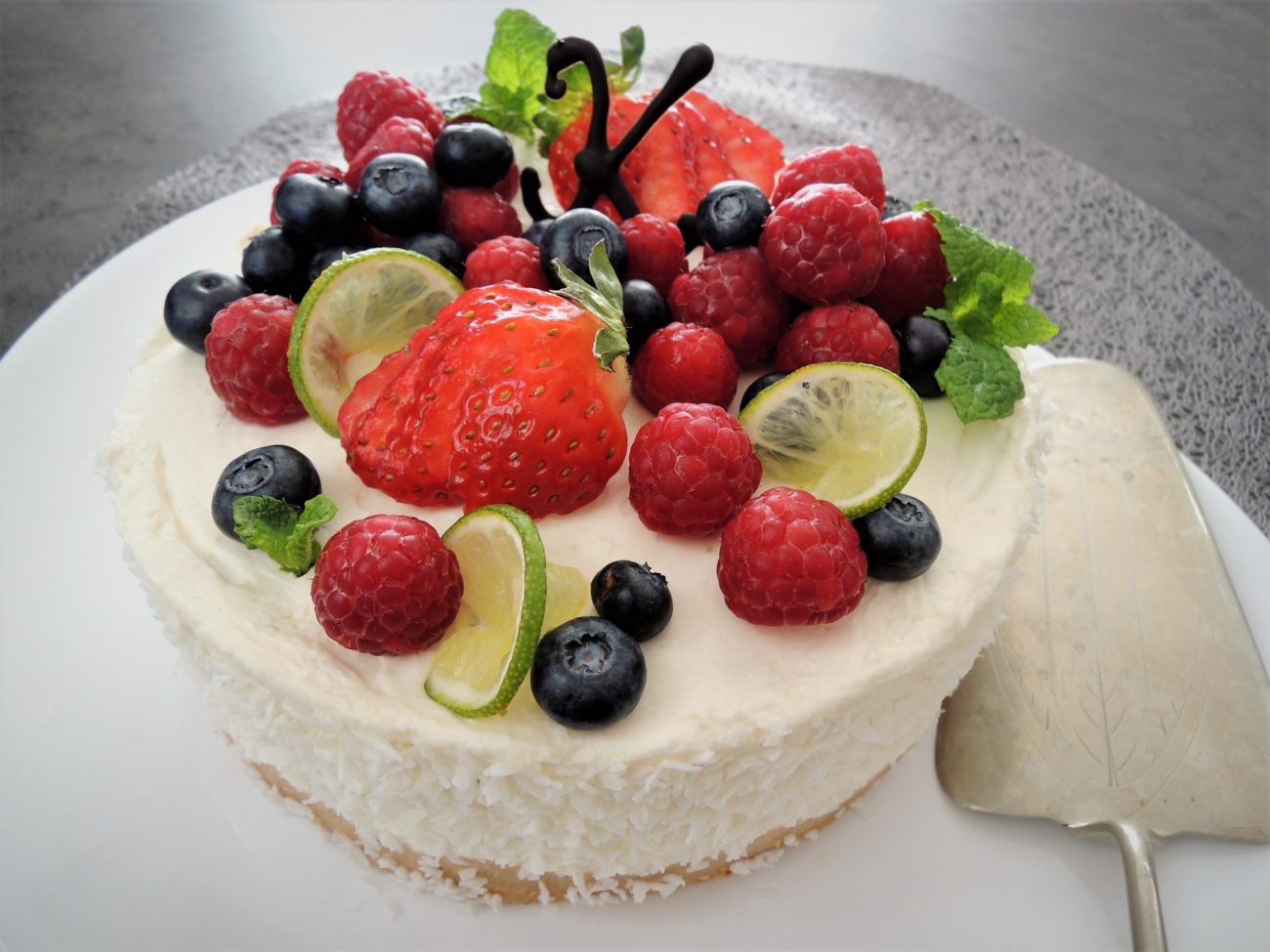 Limetový cheesecake