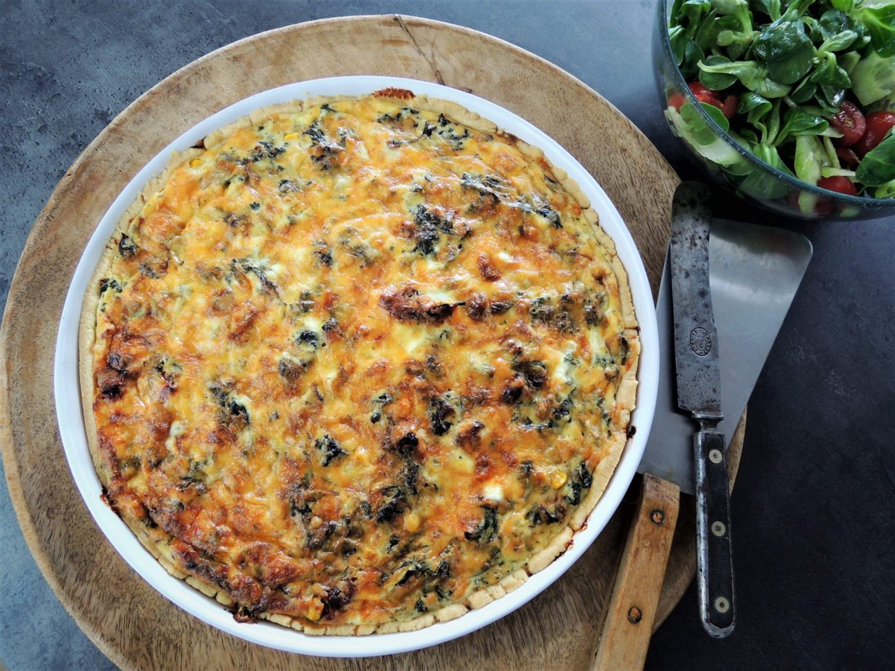 Quiche s kadeřávkem