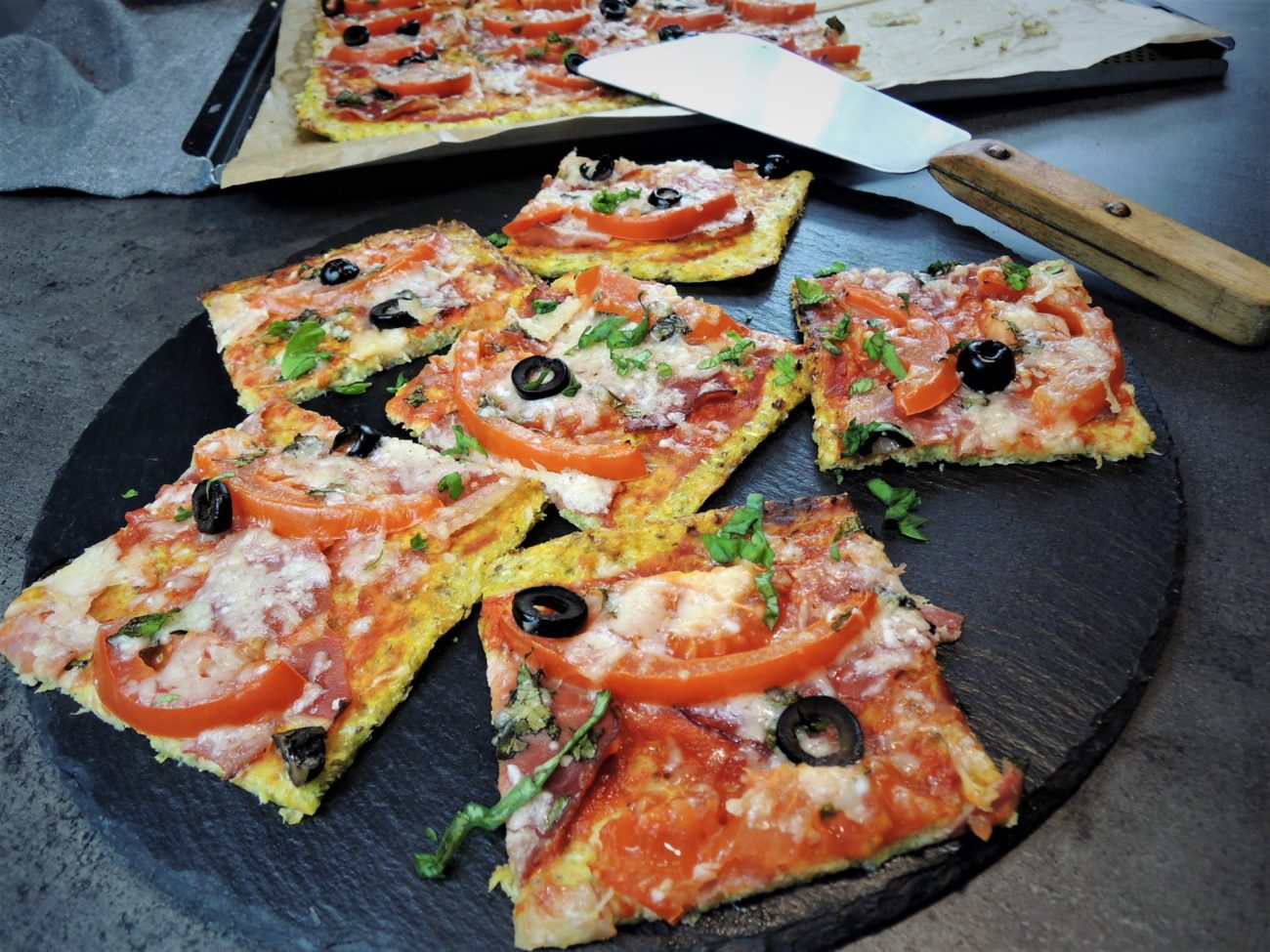 Pizza se zeleninovým korpusem