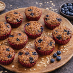 Borůvkové muffiny z ovesných vloček