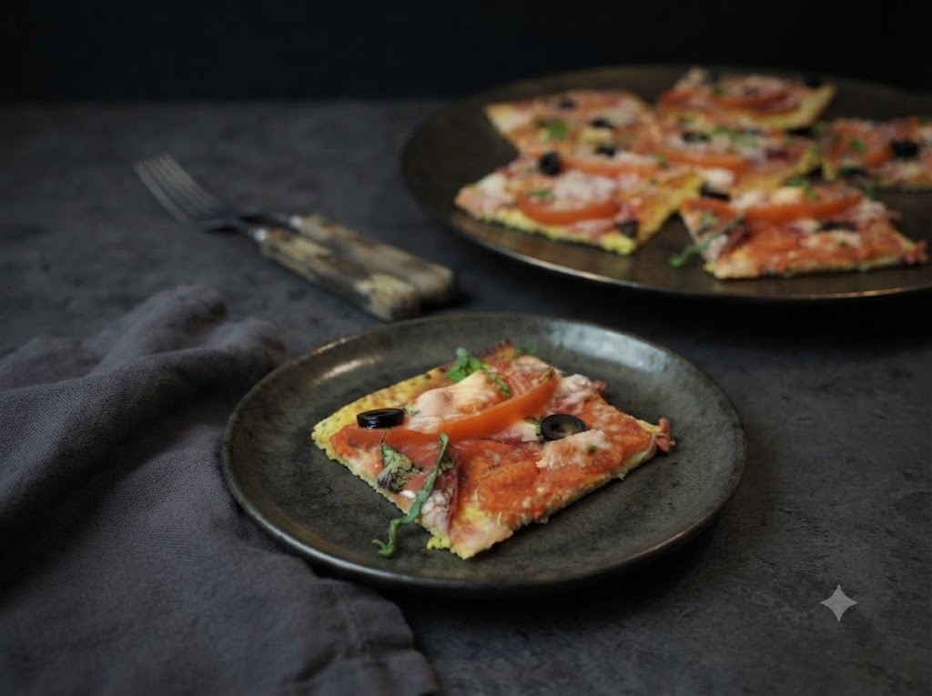 Pizza se zeleninovým korpusem