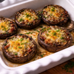 Zapečené žampióny Portobello