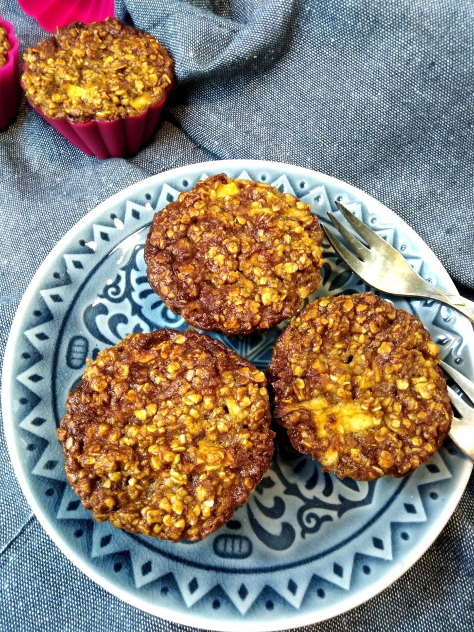 Jablečné muffiny z ovesných vloček