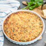 Slaný koláč - quiche s listy z červené řepy