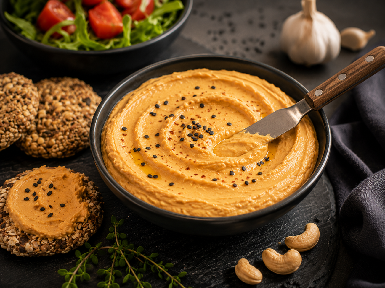 Veganská pomazánka z kešu