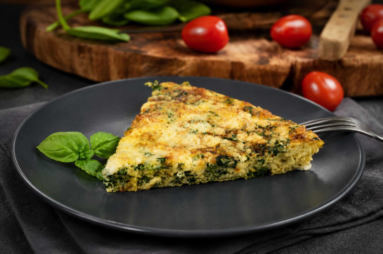 Frittata se špenátem