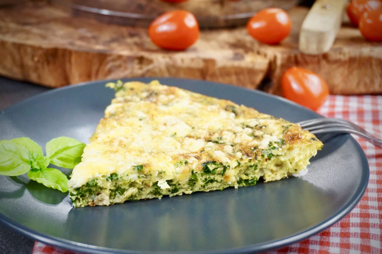 Frittata se špenátem