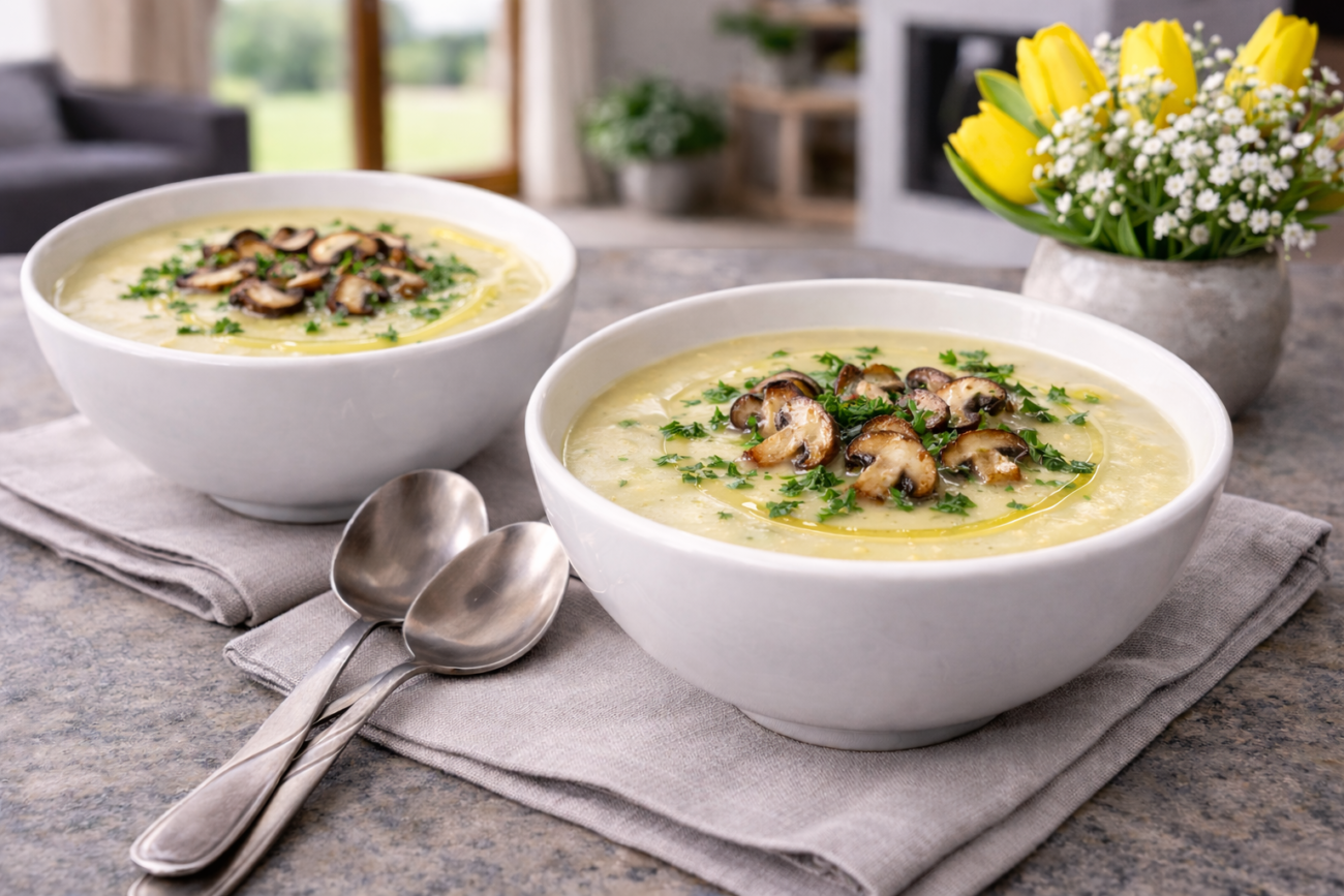 Krémová bramborová polévka