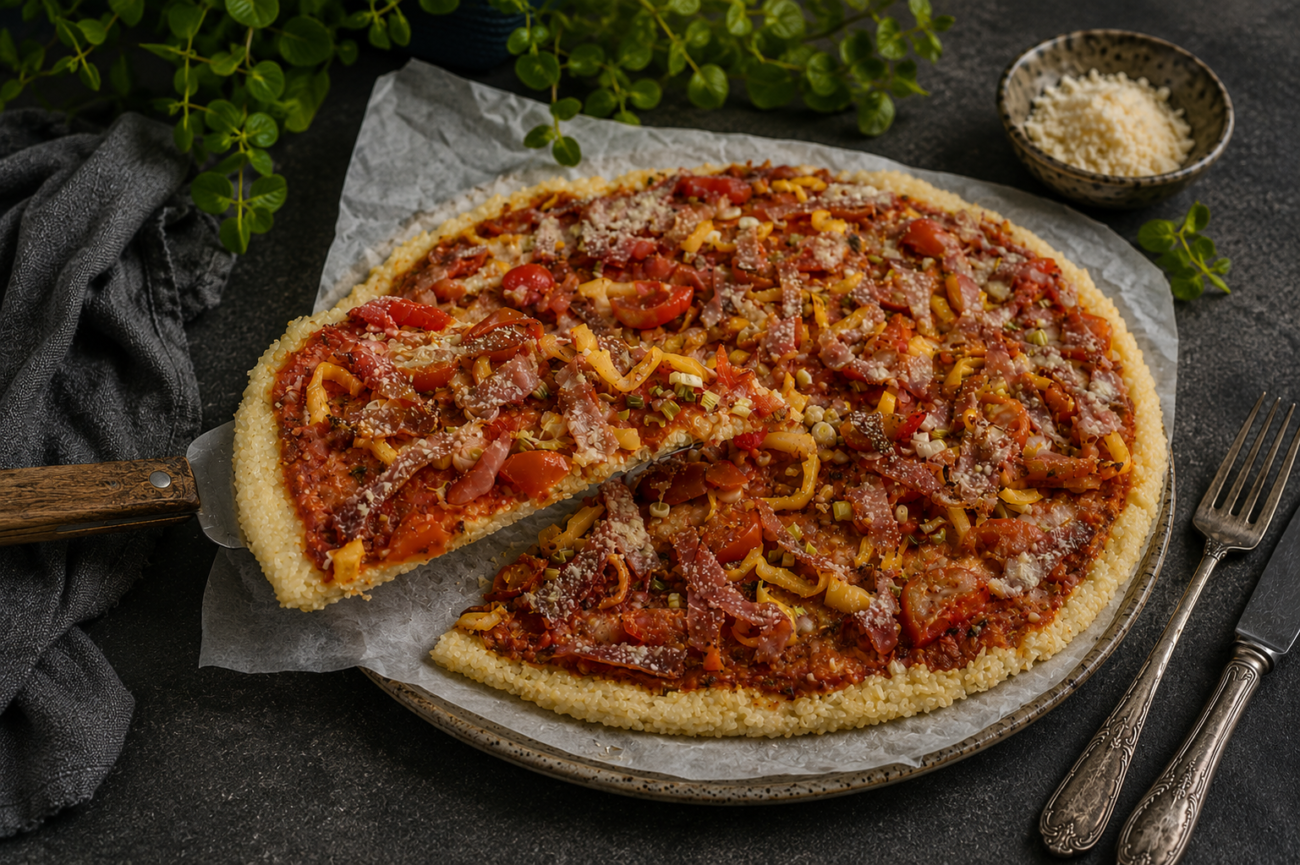 Pizza s rýžovým korpusem