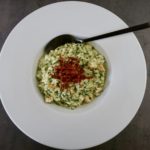 Risotto se špenátem a krůtím masem