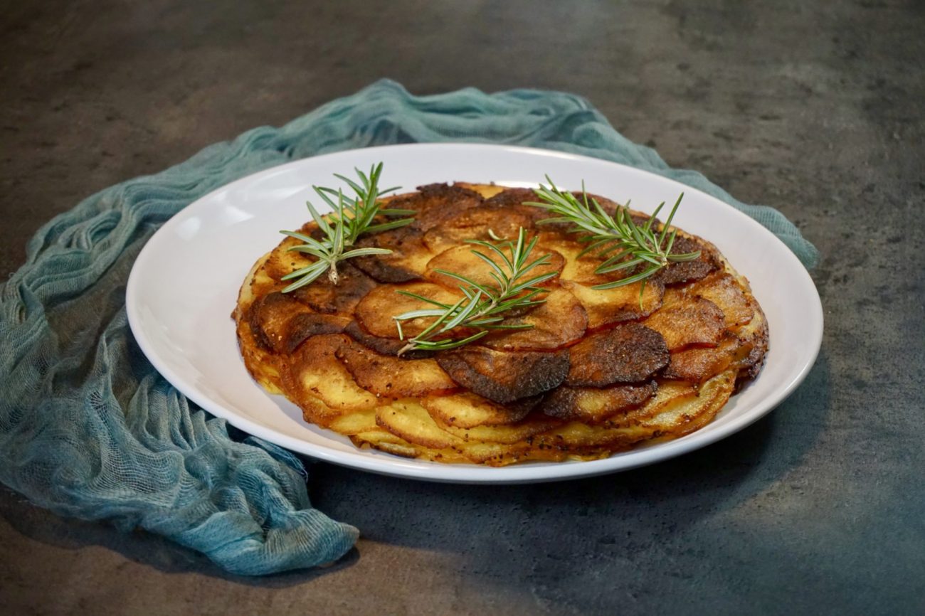 Bramborový koláč – Pommes Anna