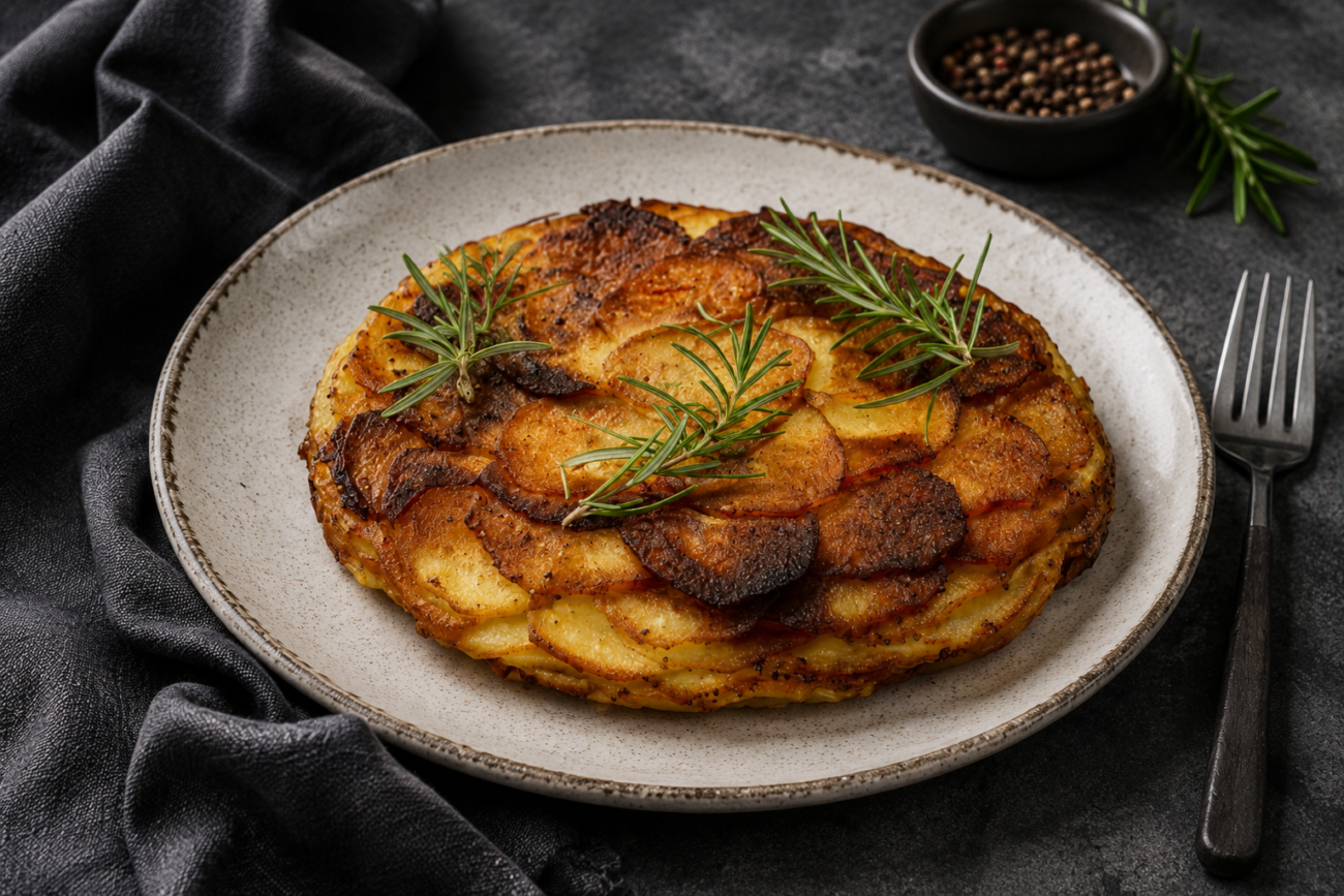 Bramborový koláč – Pommes Anna