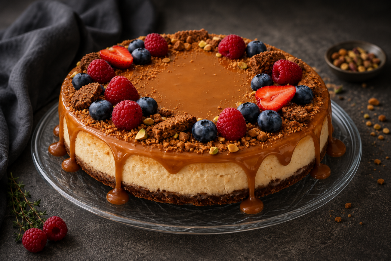 Karamelový cheesecake