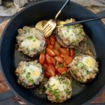 Zapečené plněné žampiony Portobello