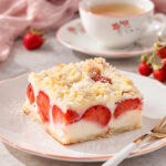 Tvarohový koláč s jahodami