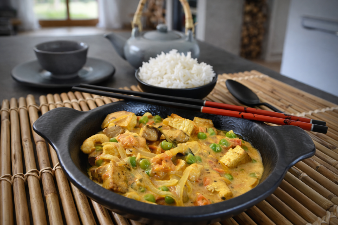 Tofu kari s jasmínovou rýží