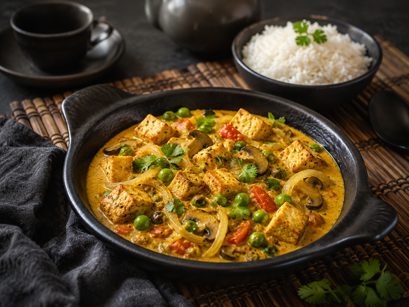 Tofu kari s jasmínovou rýží